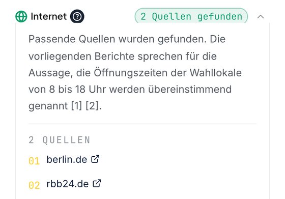 Ergebnis: Internet, 2 Quellen gefunden, berlin.de und rbb24.de